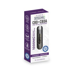 CBD Broad Spectrum (Zero THC) Vape Cartridge - Cherry Abacus (Hybrid)