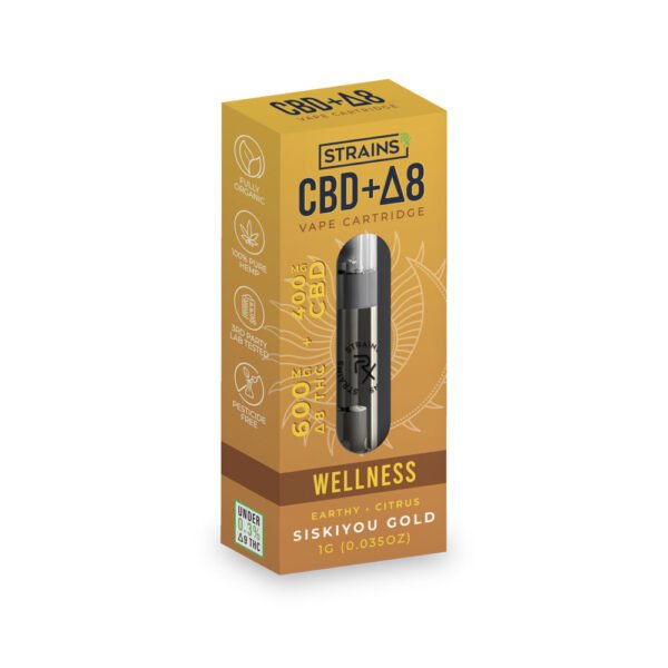 CBD + Delta 8 THC SiskiyouGold Vape Cartridge