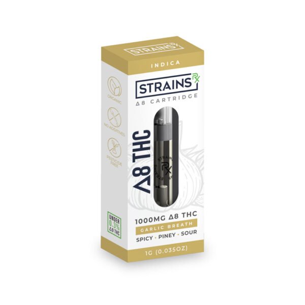 Delta 8 THC Garlic Breath Vape Cartridge