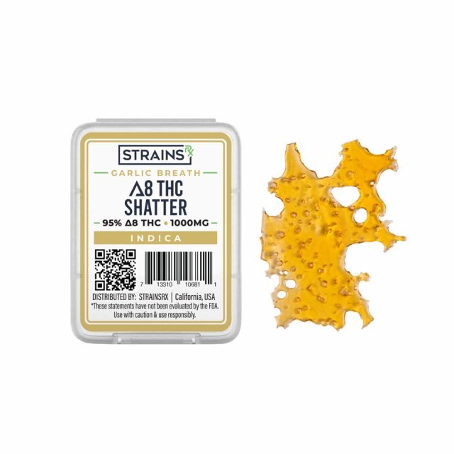 Delta 8 THC Garlic Breath Shatter