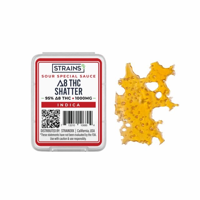 Delta 8 THC Sour Special Sauce Shatter
