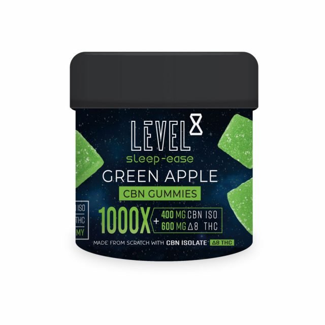 Delta 8 THC Green Apple Sleep Ease Edibles