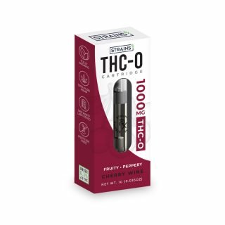 THC-O Vape Cartridge - Cherry Wine (Hybrid)