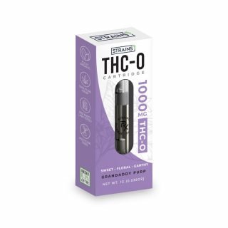 THC-O Vape Cartridge - Grandaddy Purp (Indica)