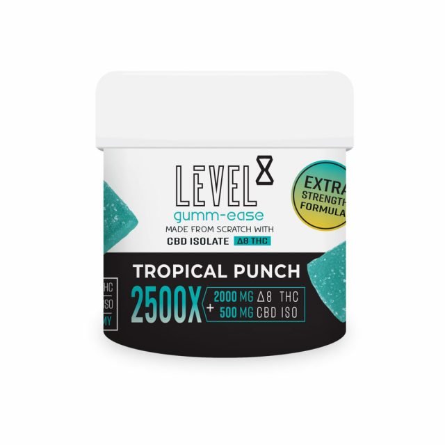 Delta 8 THC (Level 8) Tropical Punch Gumm-Ease